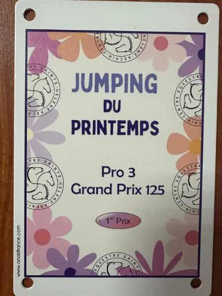 Plaque en plexiglas personnalisée — modèle 8