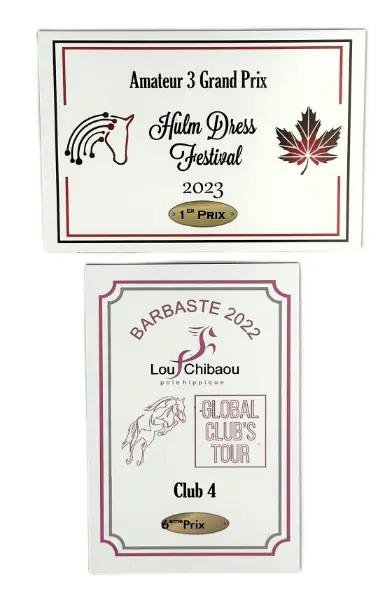 Plaque Unik & Discount personnalisée — modèle 1