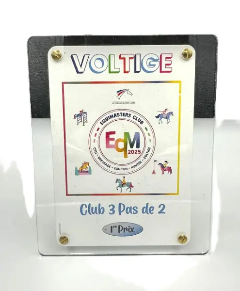 Plaque en plexiglas personnalisée — modèle 2