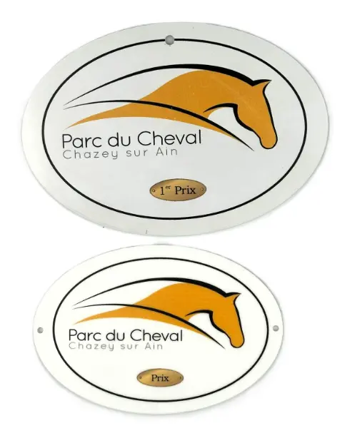 Plaque Alusand rectangle personnalisée — modèle 2
