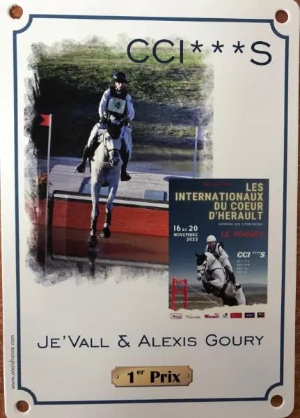 Safety plaque personnalisée pour cheval — modèle 3